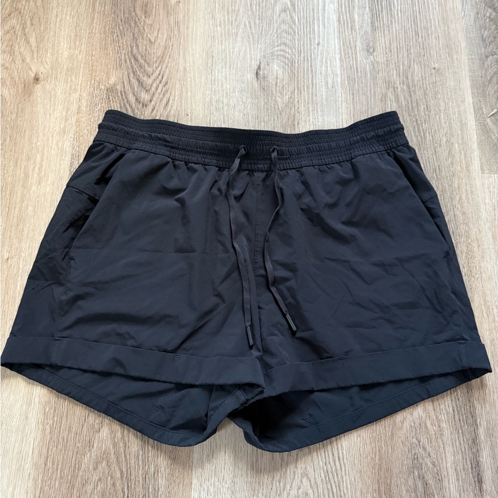 Lululemon Black Women's Athletic Drawstring Shorts